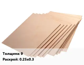 Винипласт лист 9 0.25х0.3